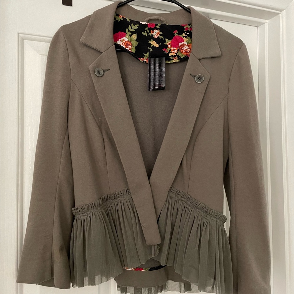 Free people cropped peplum jacket